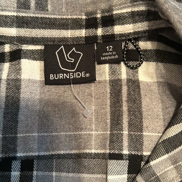 Burnside boy’s flannel shirt size 12 - Picture 3 of 3